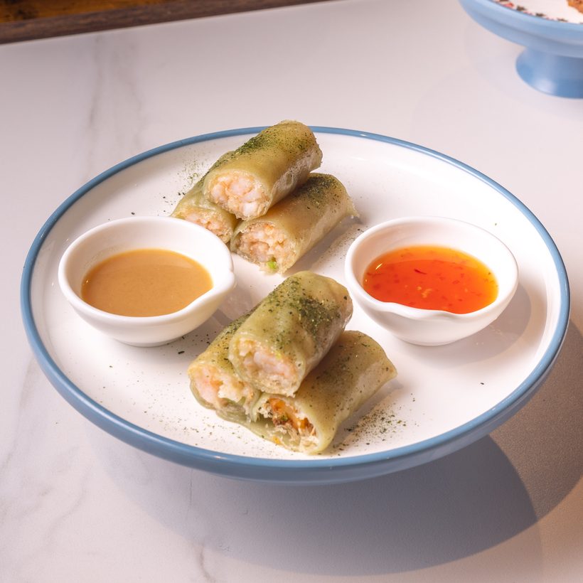 Crispy Rice Roll w/ Shrimp & Nori