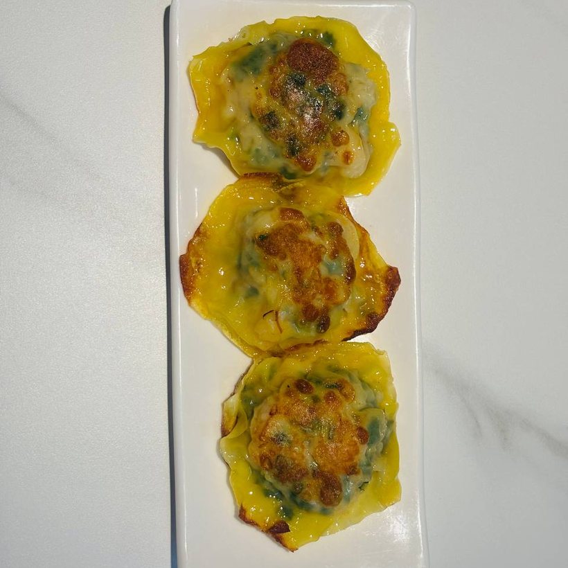 Pan Fried Chives & Shrimp Dumplings