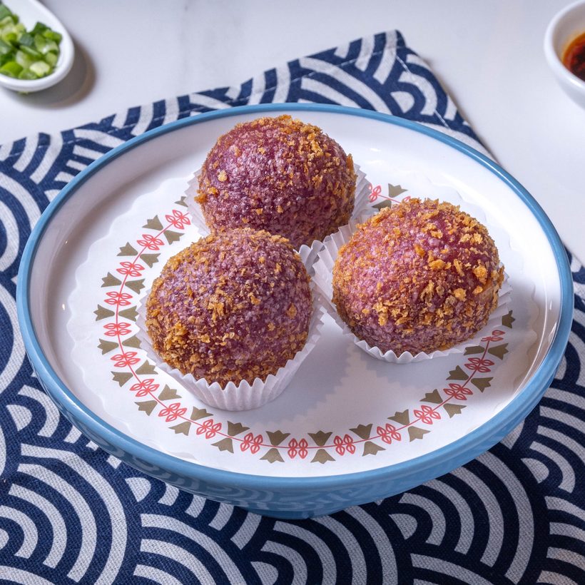 Purple Potato w/ Golden Custard Balls